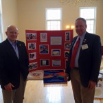 Mike Beek and John Flangan - Rotary Water Project exhibit at FPCU Service Feb 28 2016