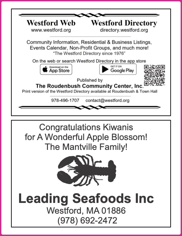 2024 APPLE BLOSSOM FESTIVAL PROGRAM « Westford Kiwanis